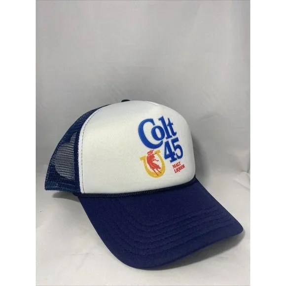 Colt 45 Malt Liquor Trucker Hat Foam Mesh Hat Colt 45 Malt Liquor - Picture 2 of 4